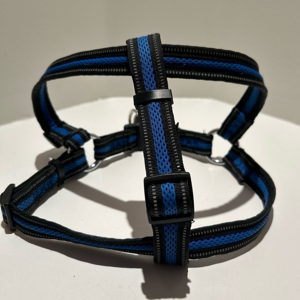 Blue and Black Pet Harness